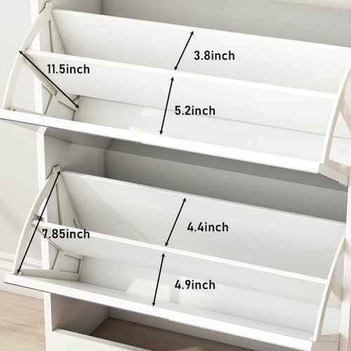 Shoe Cabinet with 3 Flip Drawers and 2 Sliding Drawers K977