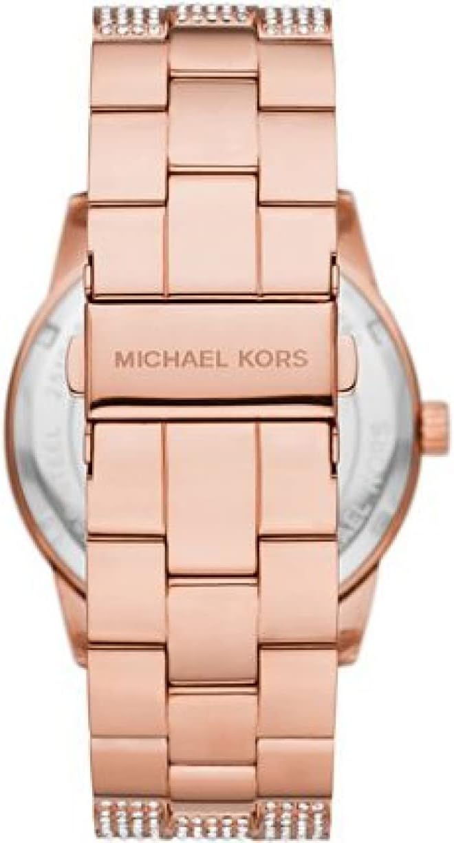 Women's Stainless Steel Watch with Rose Gold Dial T6373