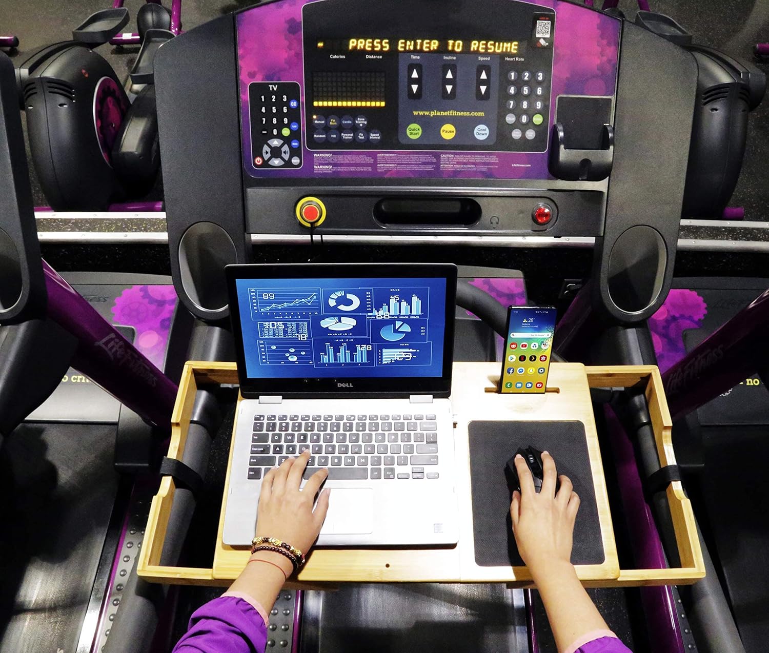 Treadmill Desk Attachment with Laptop Stand G83310