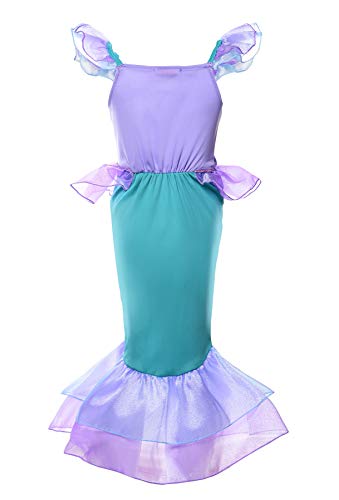 Girls Princess Mermaid Costume Party Dress X690