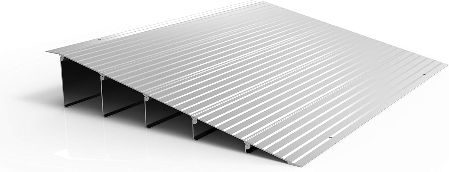 EZ-Access Transitions Modular Aluminum Entry Ramp, 1" Rise Pack of 2