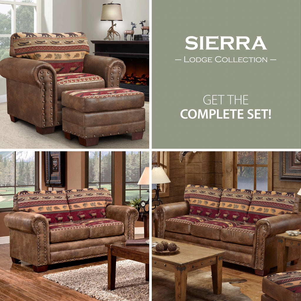 Microfiber Sofa Set in Brown L642190