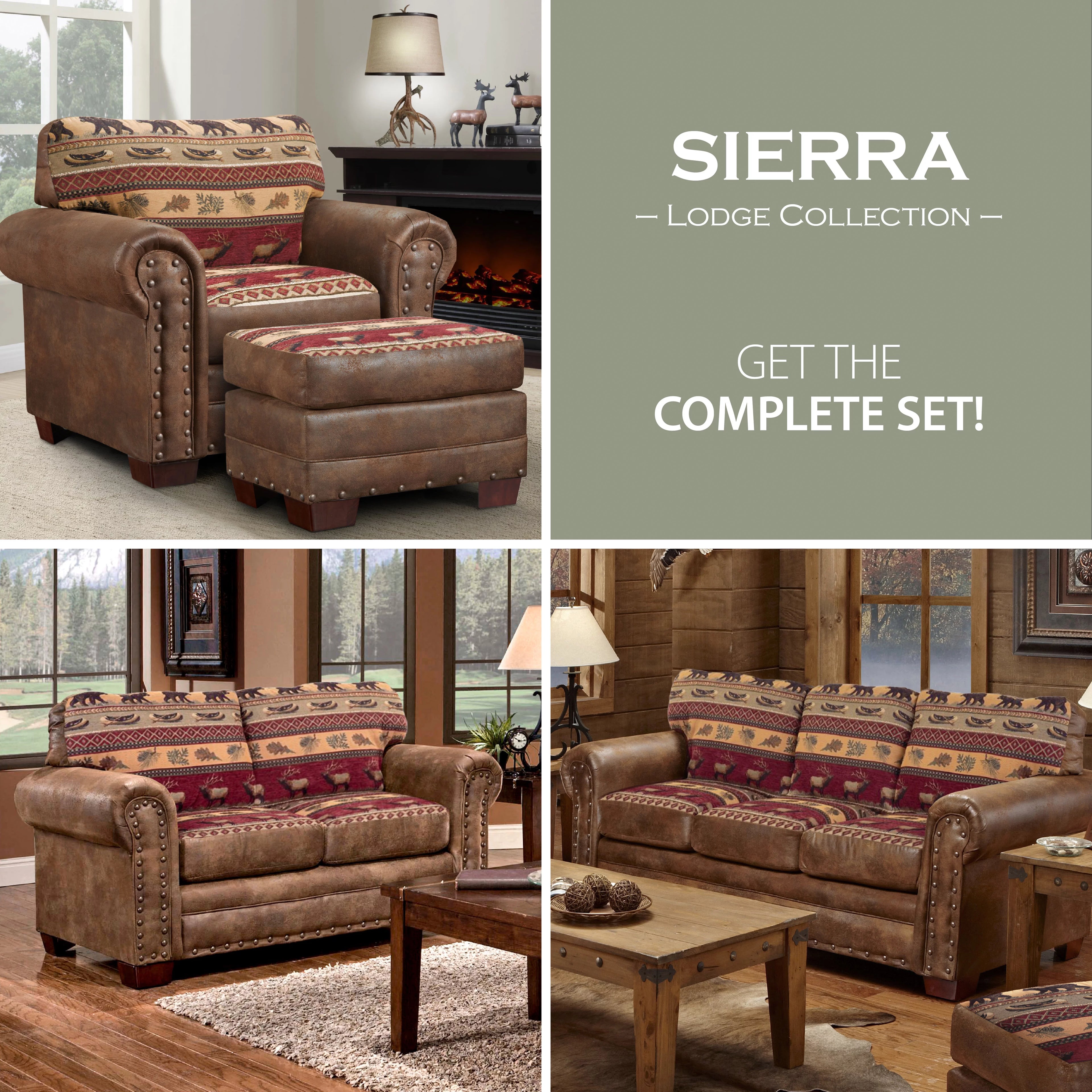 Microfiber Sofa Set in Brown L642190