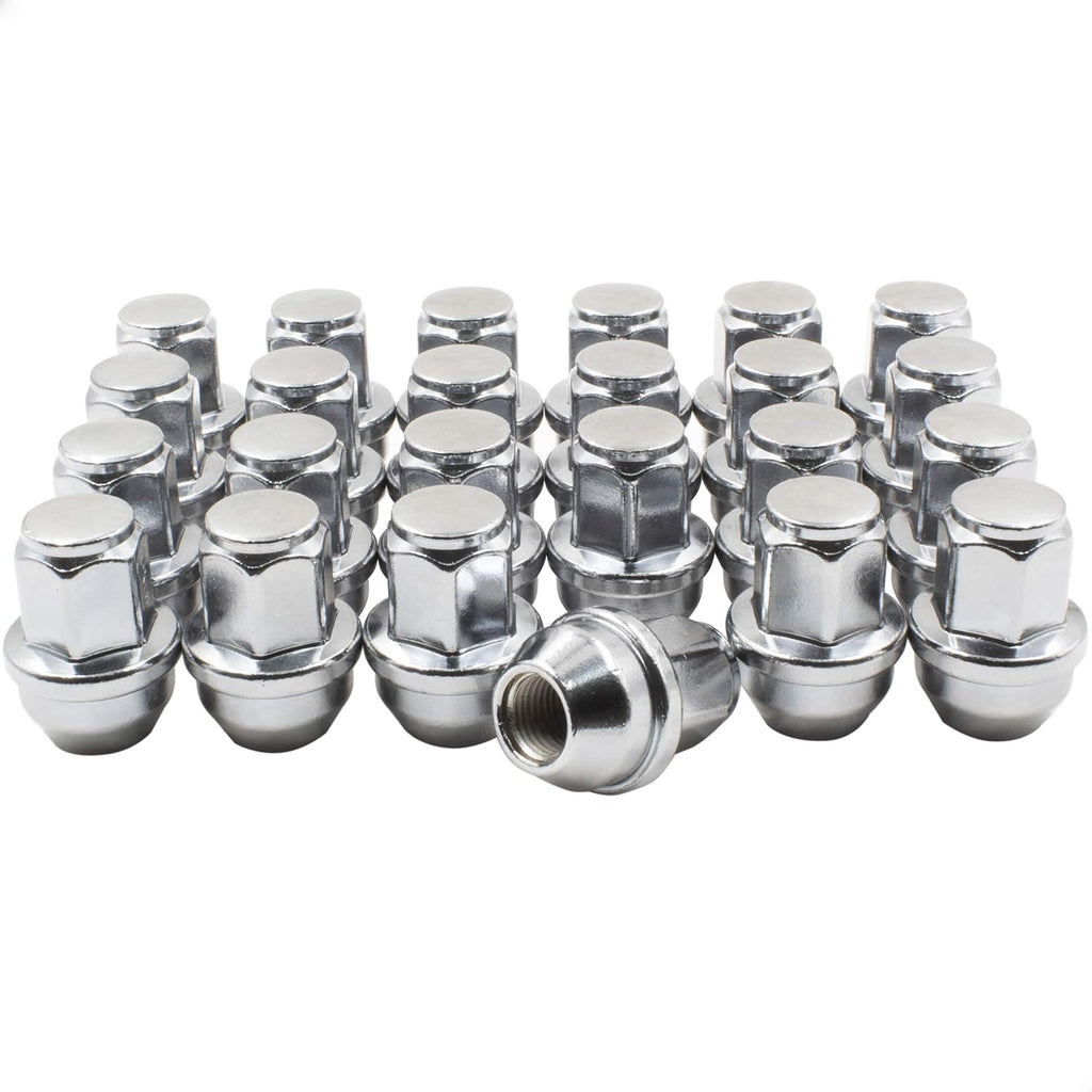 Black 14x1.5 Lug Nuts Set of 24 for Ford F150, Expedition J8334