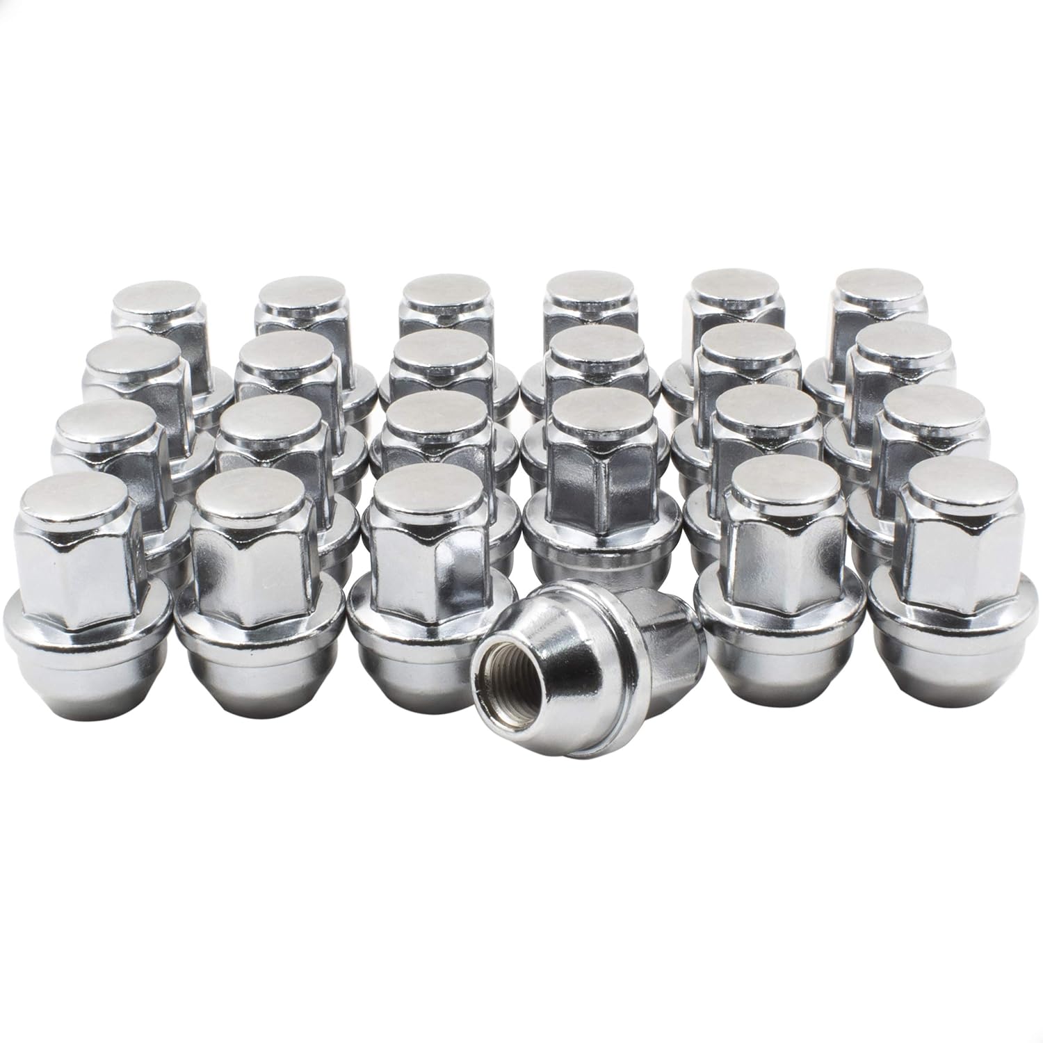Black 14x1.5 Lug Nuts Set of 24 for Ford F150, Expedition J8334