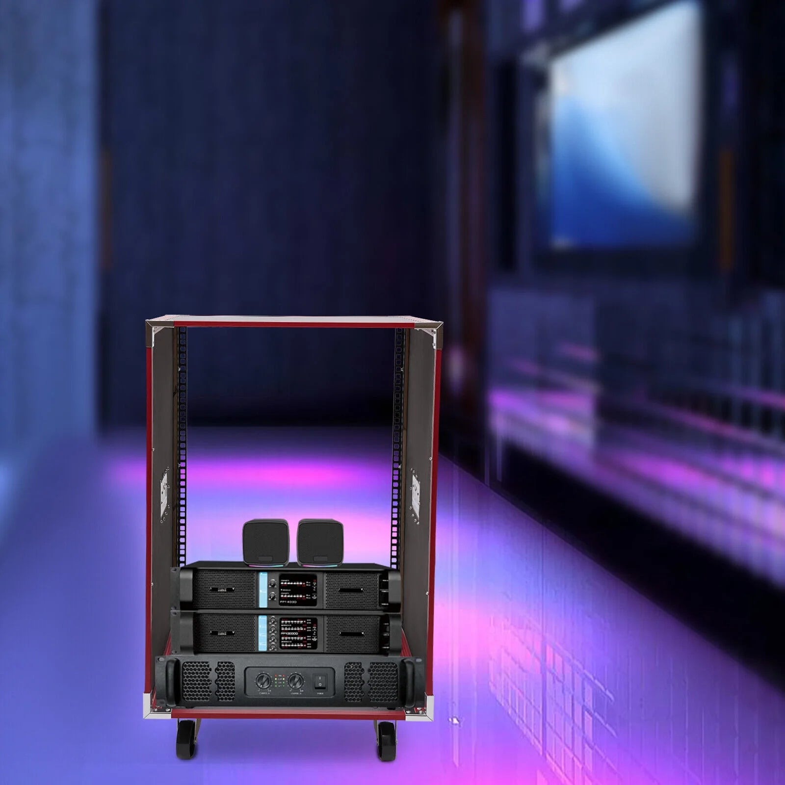 16U Network Server Cabinet with Wheels B671732