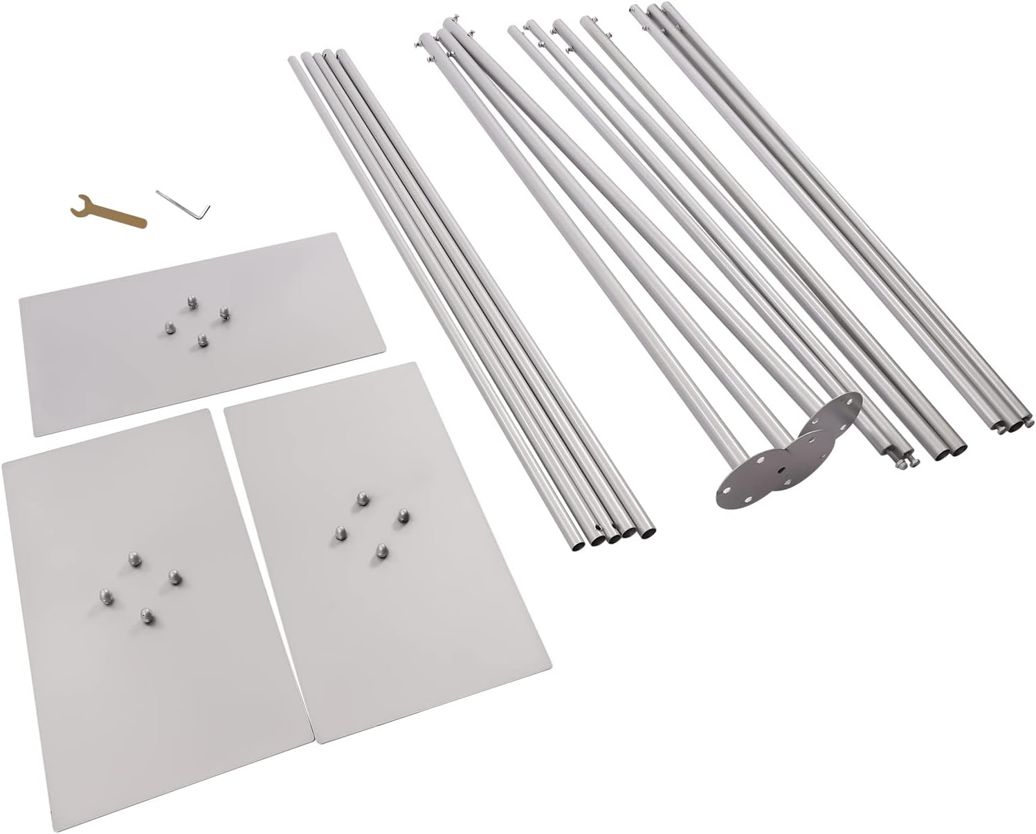Pipe and Drape Backdrop Stand Kit, Heavy Duty Adjustable Photography Frame M5153