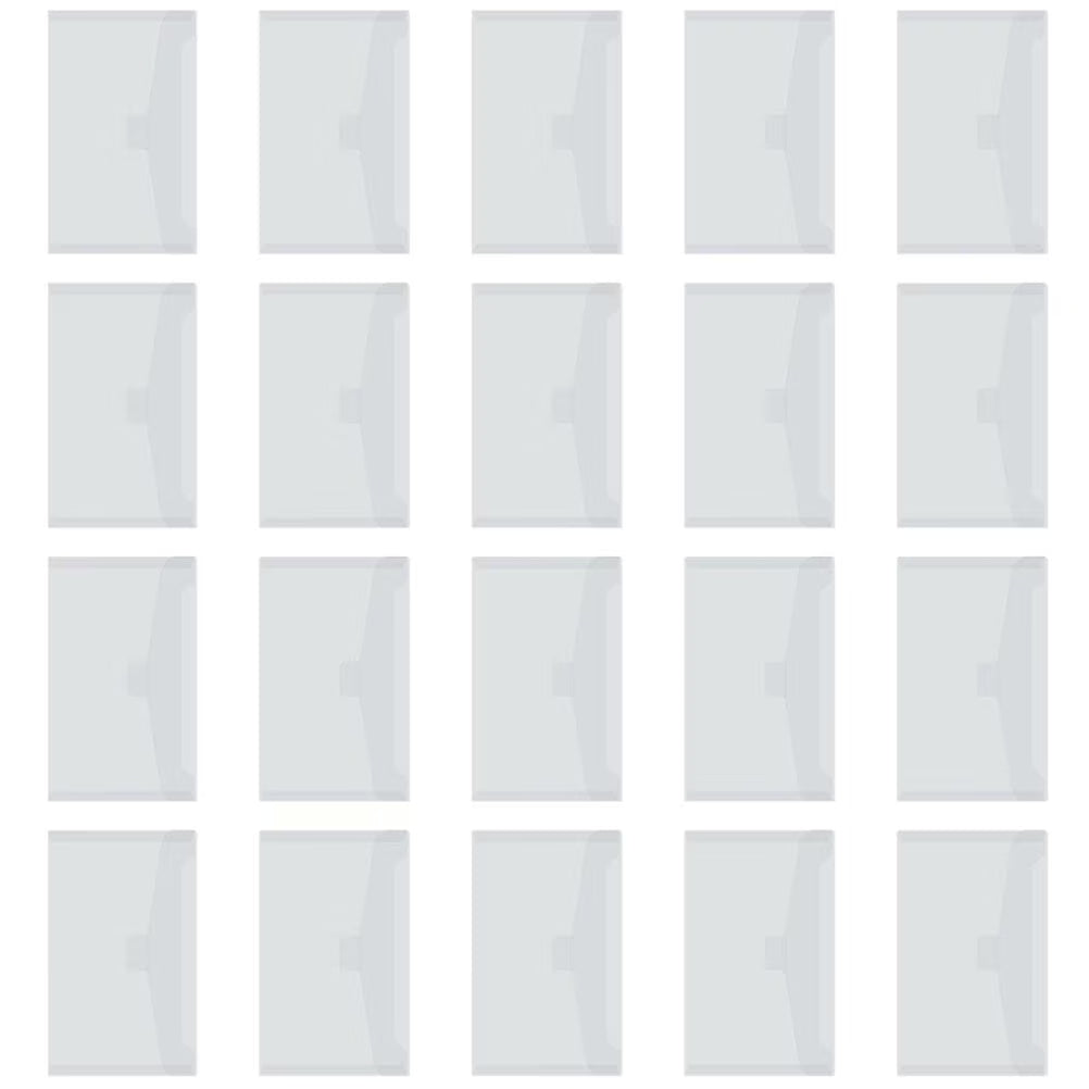 35 Pcs Storage Bins with Lids Transparent Bag Office