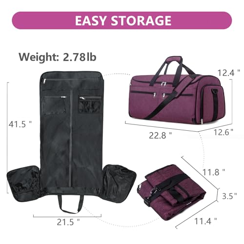 Convertible Travel Duffel Suit with Shoe Compartment R225101