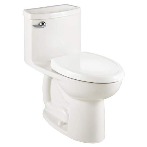 American Standard 2403128.222 Compact Cadet 3-FloWise Tall Height 1-Piece 1.28 GPF Single Flush Elongated Toilet with Seat, Linen