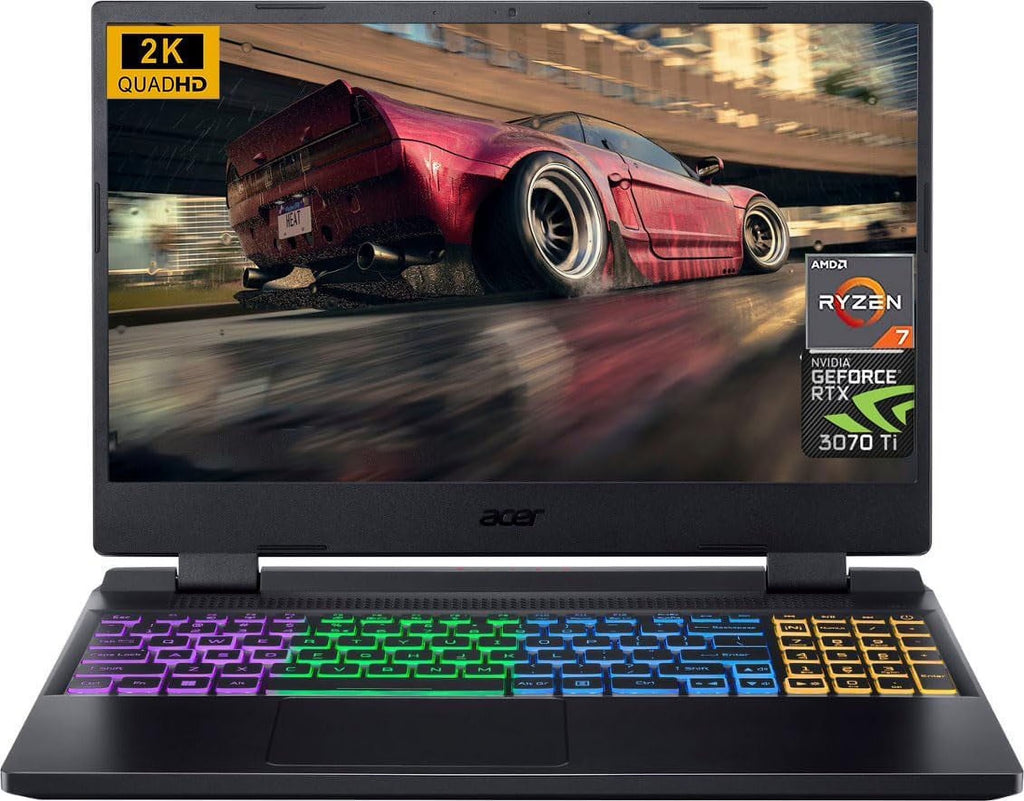 Acer Nitro 5 Gaming Laptop 2023 Newest, 15.6" QHD 165Hz Display, AMD Ryzen 7 6800H Processor, NVIDIA GeForce RTX 3070 Ti Graphics, 16GB DDR5 RAM, 1TB SSD, Wifi6, Bluetooth, Windows 11 Home
