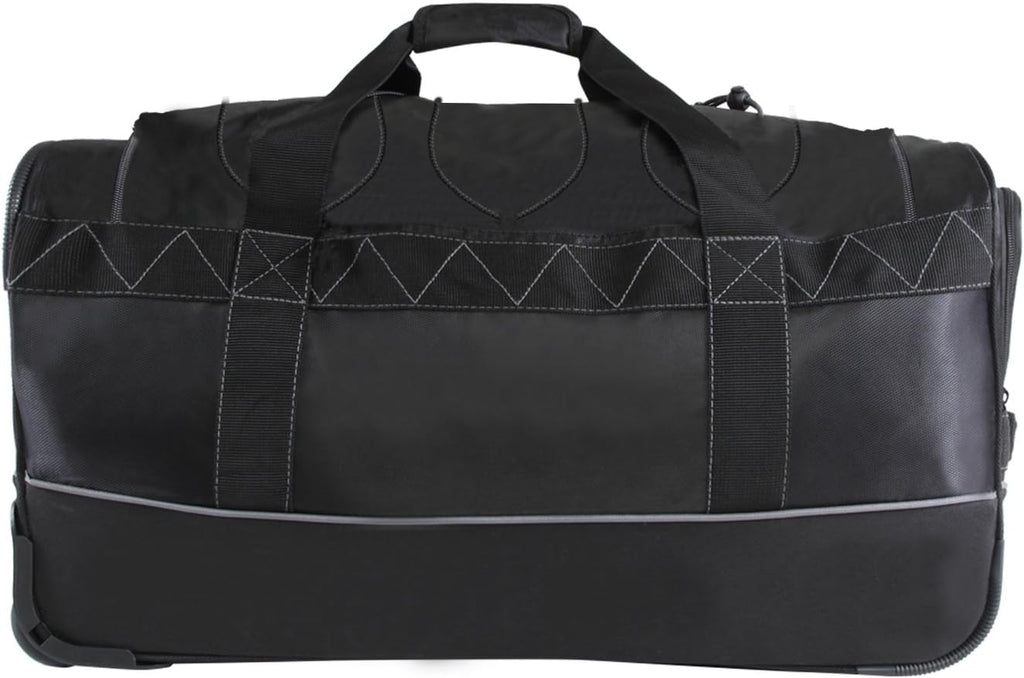 Men's 24" Lightweight Rolling Duffel Bag, Black/Grey K4712
