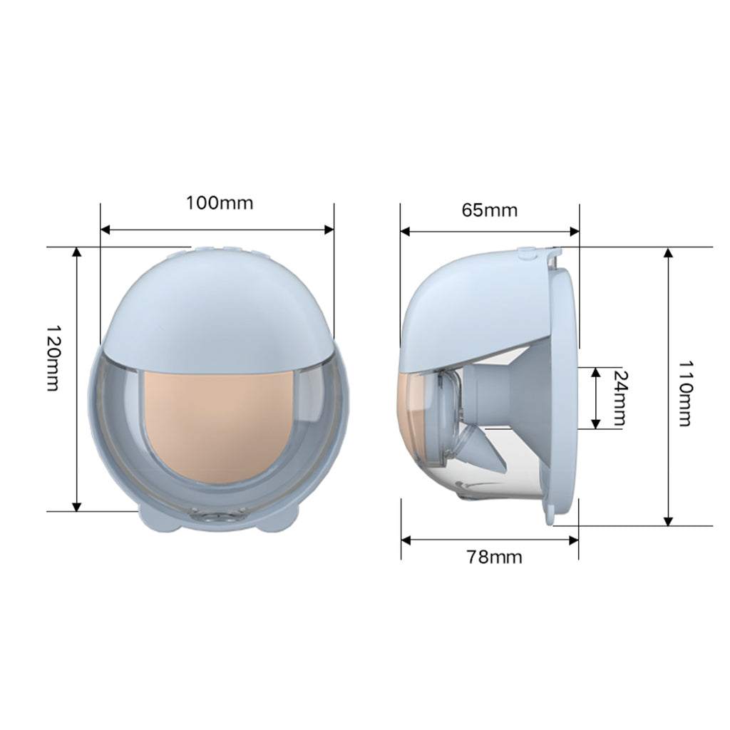 Wearable Electric Breast Pump with Silicone O569