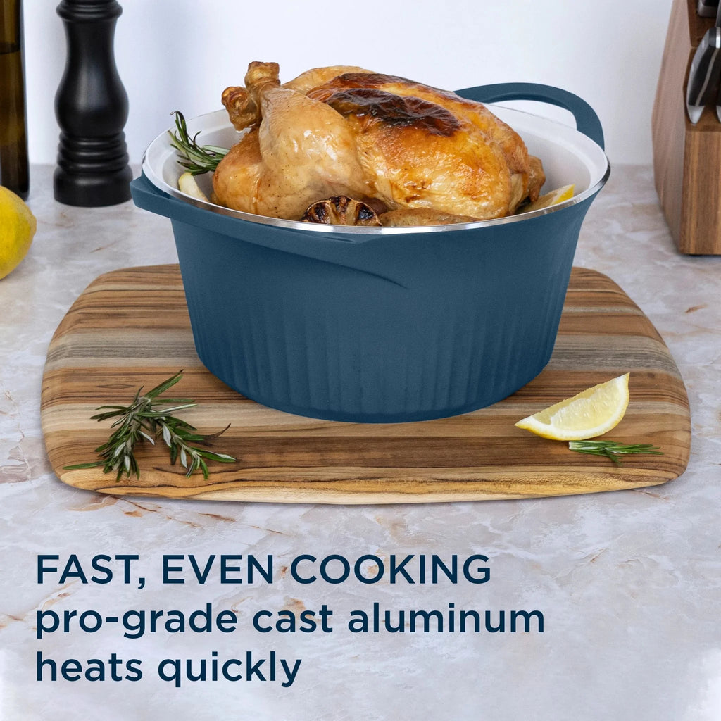 5.5-Quart Dutch Oven with Lid, French Navy M29198