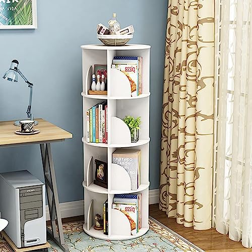 360° Rotating Bookshelf, 6-Tier Standing Bookcase for Small Space K3313
