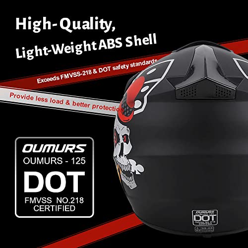 Off-Road Motorcycle Helmet with Goggle, Gloves & Mask V369861