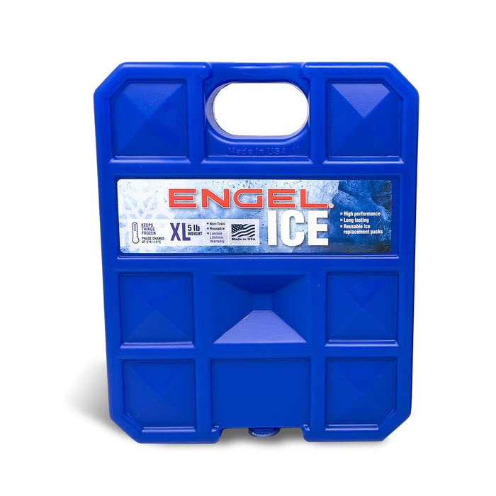 ENGEL 32°F Cooler & 5°F Freezer Packs - Made in The USA - Ice Packs for Boating, Fishing, Camping & Food Storage. The Perfect Non-Toxic Safe Replacement for Regular Ice or Dry Ice.
