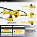 NEWTRY 50 ton Low Profile Hydraulic Jack Cylinder + Hand Pump Stoke 65mm(2.56inch) Mini Protable Hydraulic Ram Industrial Thin Lifting Jack, not for Car (50T Hydraulic Jack + cp-700 Pump)