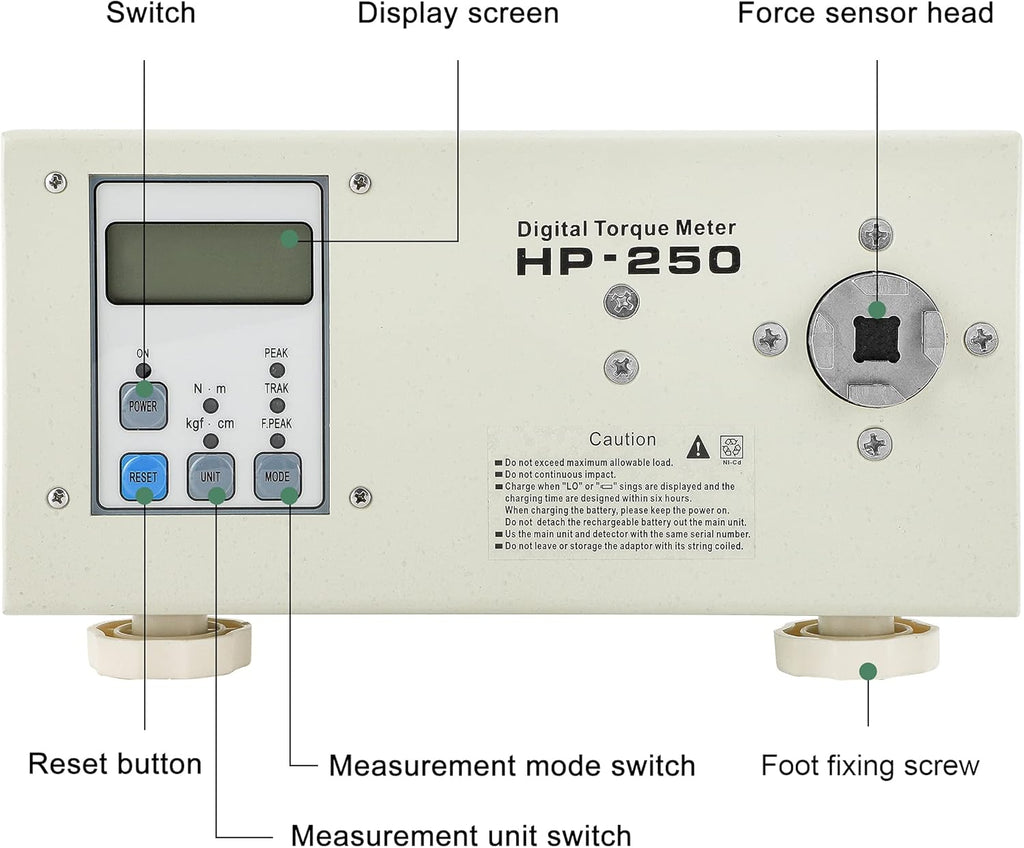 Digital Torque Meter Portable Torsion Tester with Calibration Certificate E990