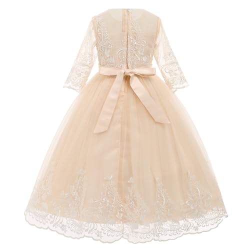 Flower Girl Lace Dress for Kids Wedding Party Puffy Tulle Gown Z244660