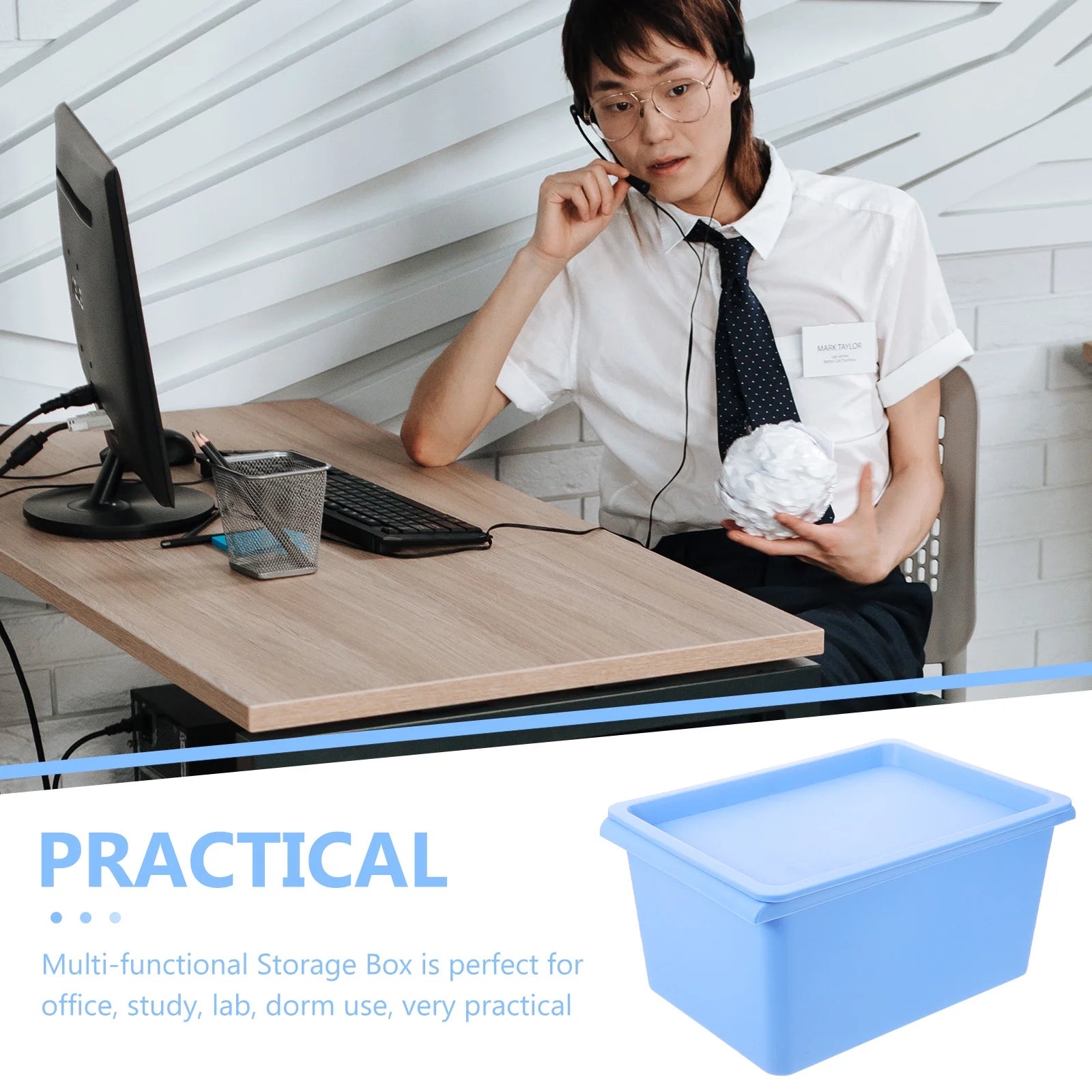 Desktop Storage Box Organizer H42183