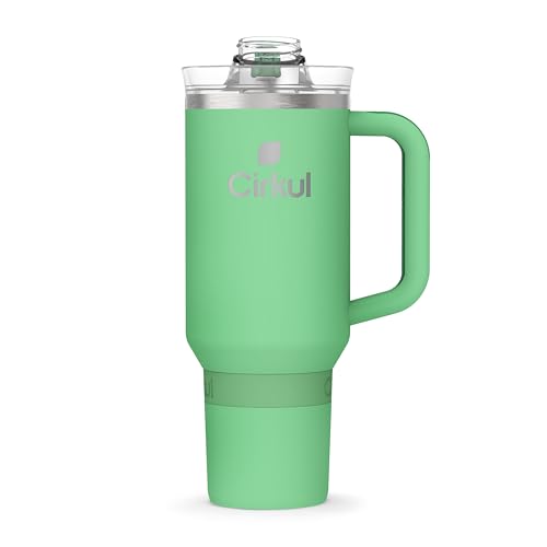 40oz Stainless Steel Tumbler with Handle, Double-Wall Insulated T7917