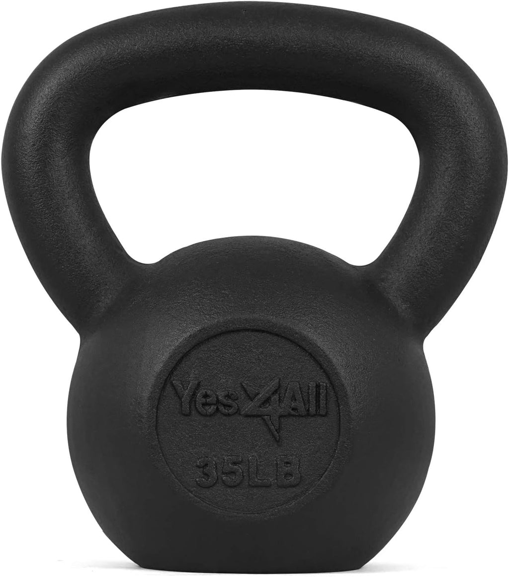 Cast Iron Kettlebell Weights Set, 10-40lbs, Pack of 2 B259
