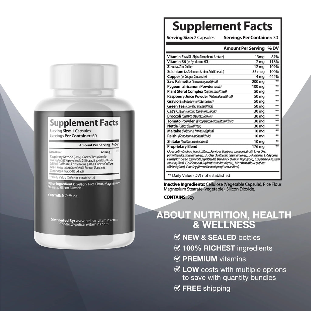 Prostate Support Supplement, 120 Capsules Y102