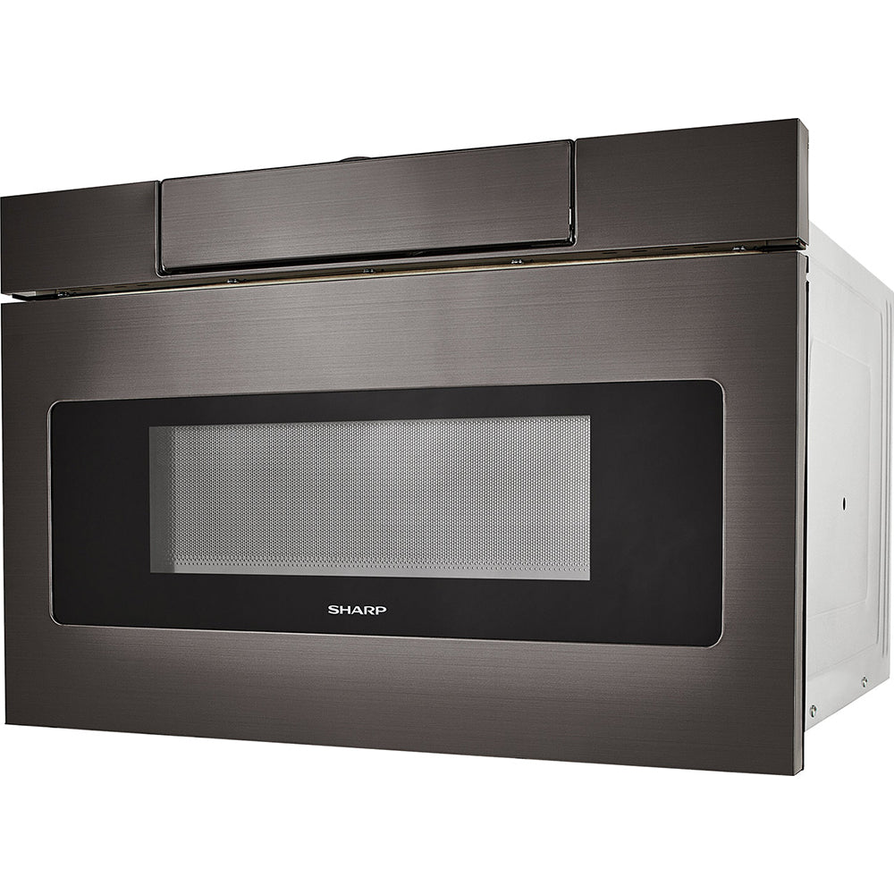 24" 1.2 cu. ft. 950W Microwave Drawer Oven, Black Stainless Steel B781801