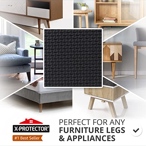 Non Slip Furniture Pads for Hardwood Floors, 32 PCS, Round Self-Adhesive Rubber Pads M8737