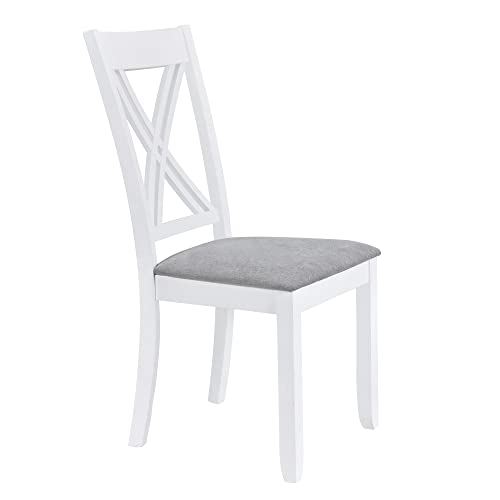 5-Piece Dining Table Set with 4 Upholstered Chairs for Small Spaces P9283