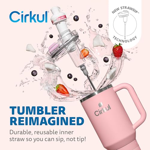 40oz Stainless Steel Tumbler with Handle, Double-Wall Insulated T7917