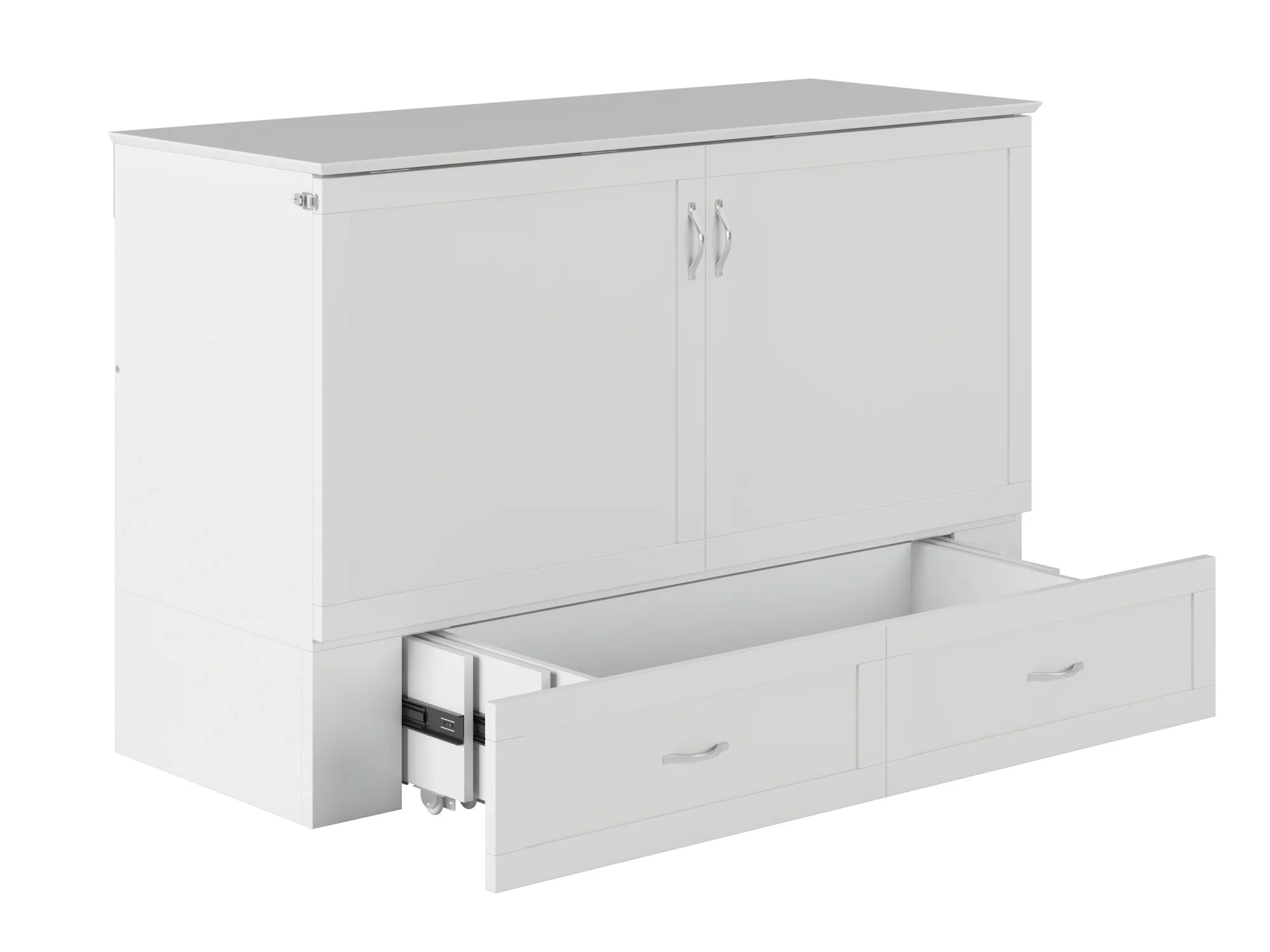 Queen Murphy Bed Chest with Charging Station J79477