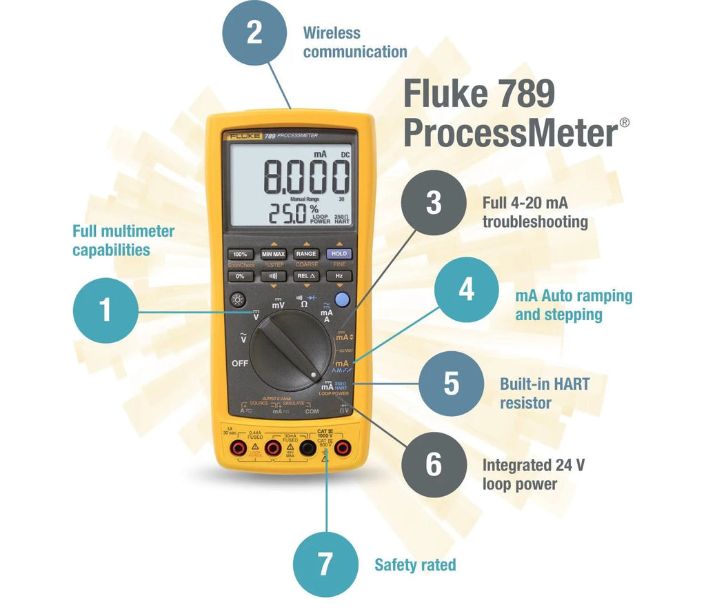 Process Meter with mA Signal Measurement and 24 V Loop Supply G7974