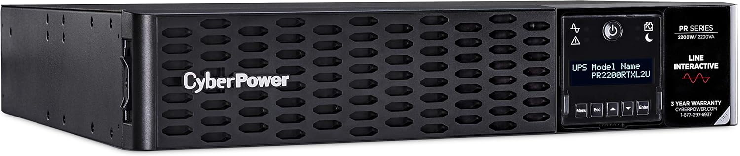 Smart App Sinewave UPS System, 750VA, 8 Outlets, 2U Rack/Tower Z5199