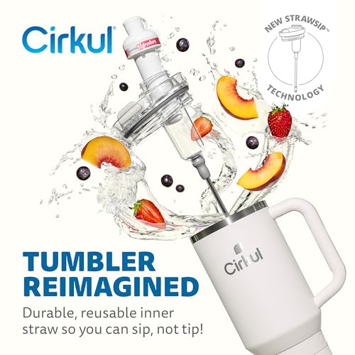 40oz Stainless Steel Tumbler with Handle, Double-Wall Insulated T7917