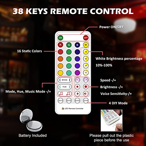 LED Lighted Liquor Bottle Display Shelf, 16-Inch 2-Step with Remote Control V12657