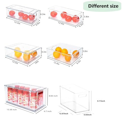 Stackable Refrigerator Organizer Bins with Pull-Out Drawer W455703