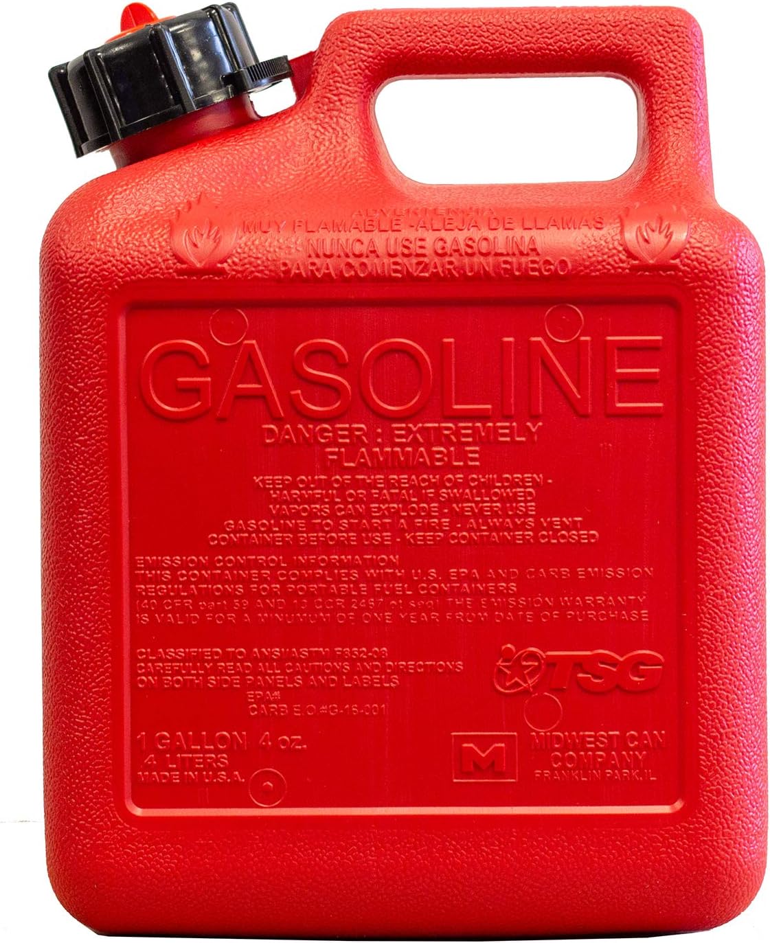 Auto Shut Off Gasoline Can - 1 Gallon E26858