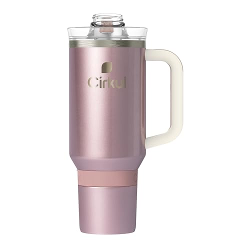 40oz Stainless Steel Tumbler with Handle, Double-Wall Insulated T7917