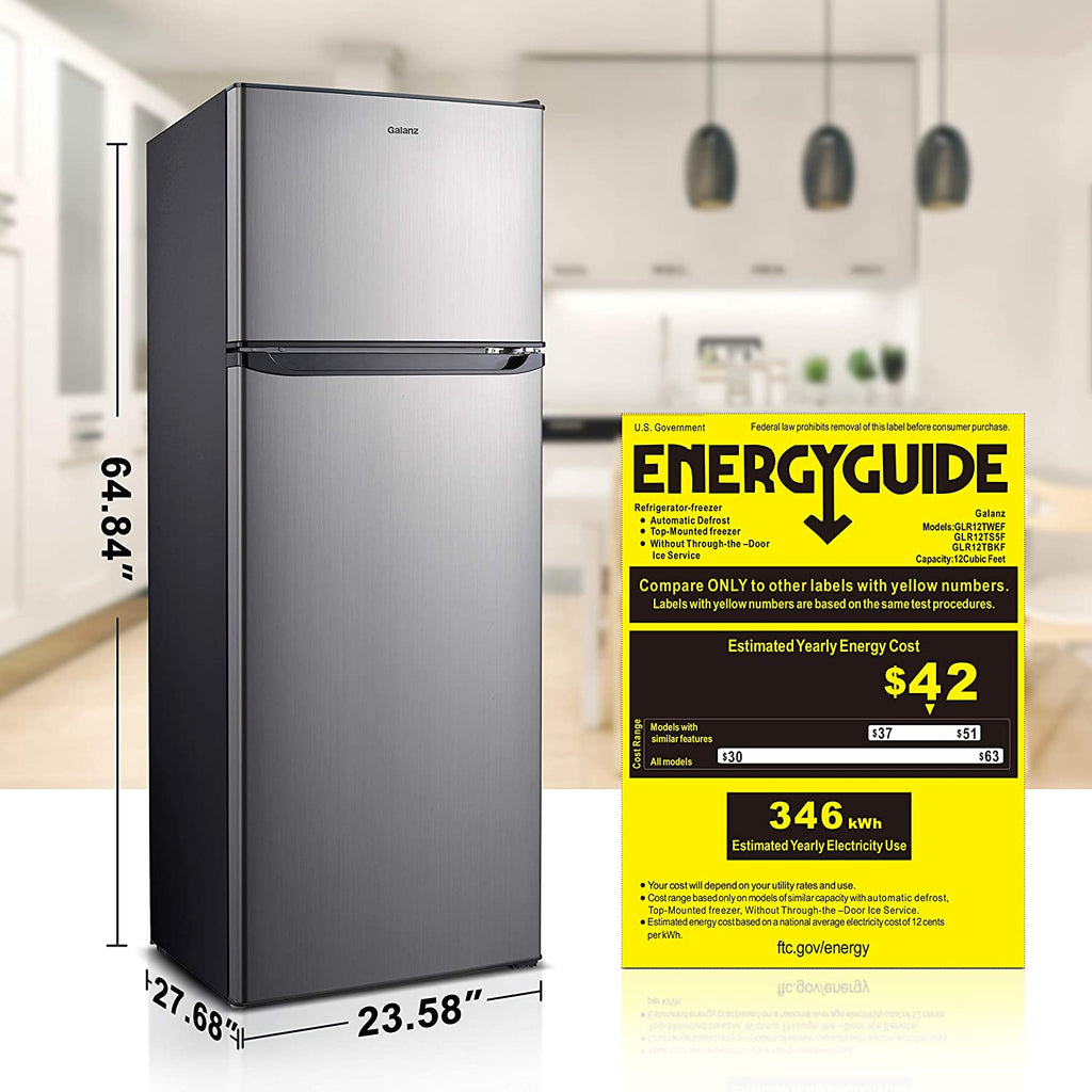 Top Freezer Refrigerator, Frost Free, Stainless Look K836440