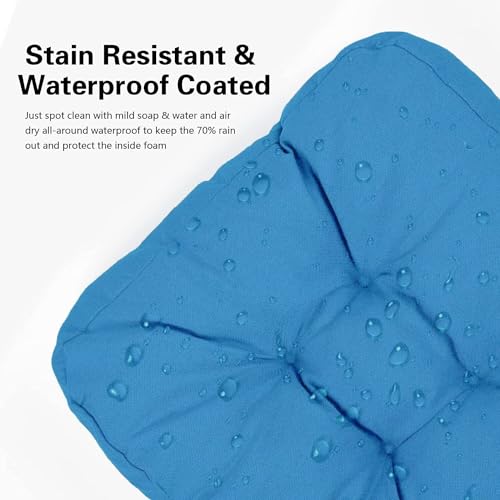 Outdoor Chair Cushions for Patio Furniture, Waterproof U-Shaped Seat Cushion, Set of 2, Beige I552326