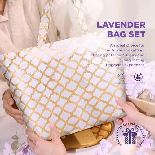 Spa Gift Basket for Women, 15pcs Luxury Self Care Kit with Bath Bombs, Essential Oil, Hand Cream, Bath Salt, Tote Bag S29511