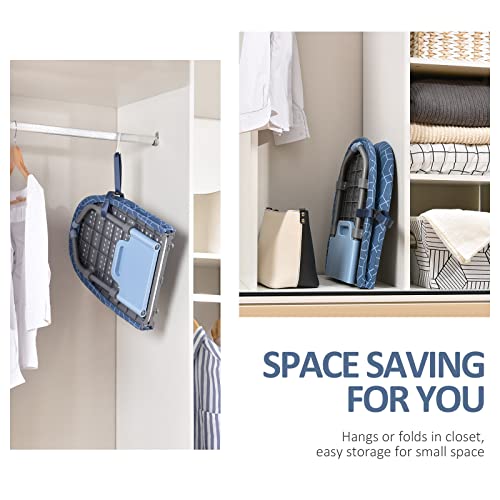 Foldable Ironing Board, Tabletop Small Board with 2 Heat Resistant Covers, Portable Non-Slip Feet Z698