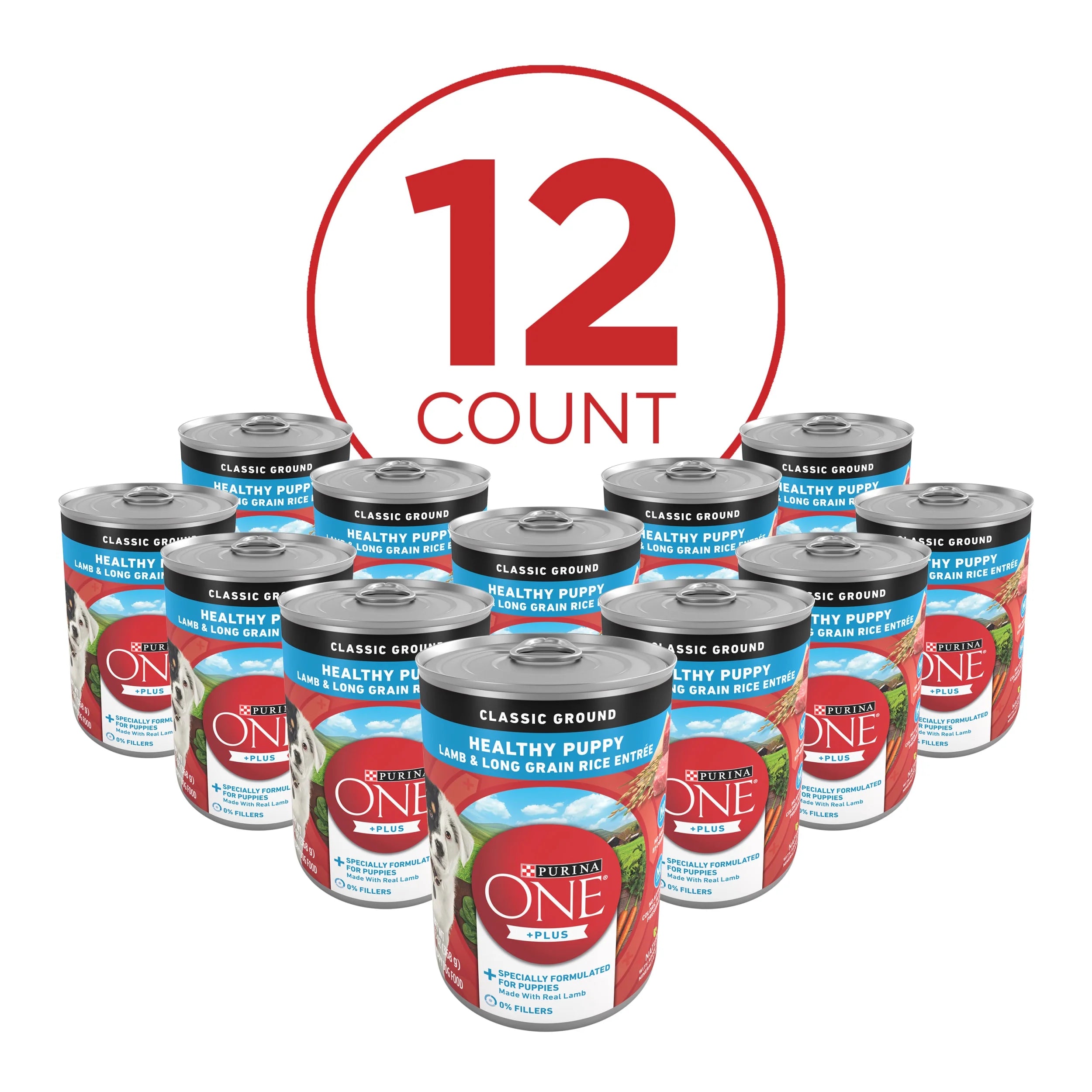 Puppy Wet Dog Food with Lamb and Rice, 13 oz Cans (12 Pack) B502784