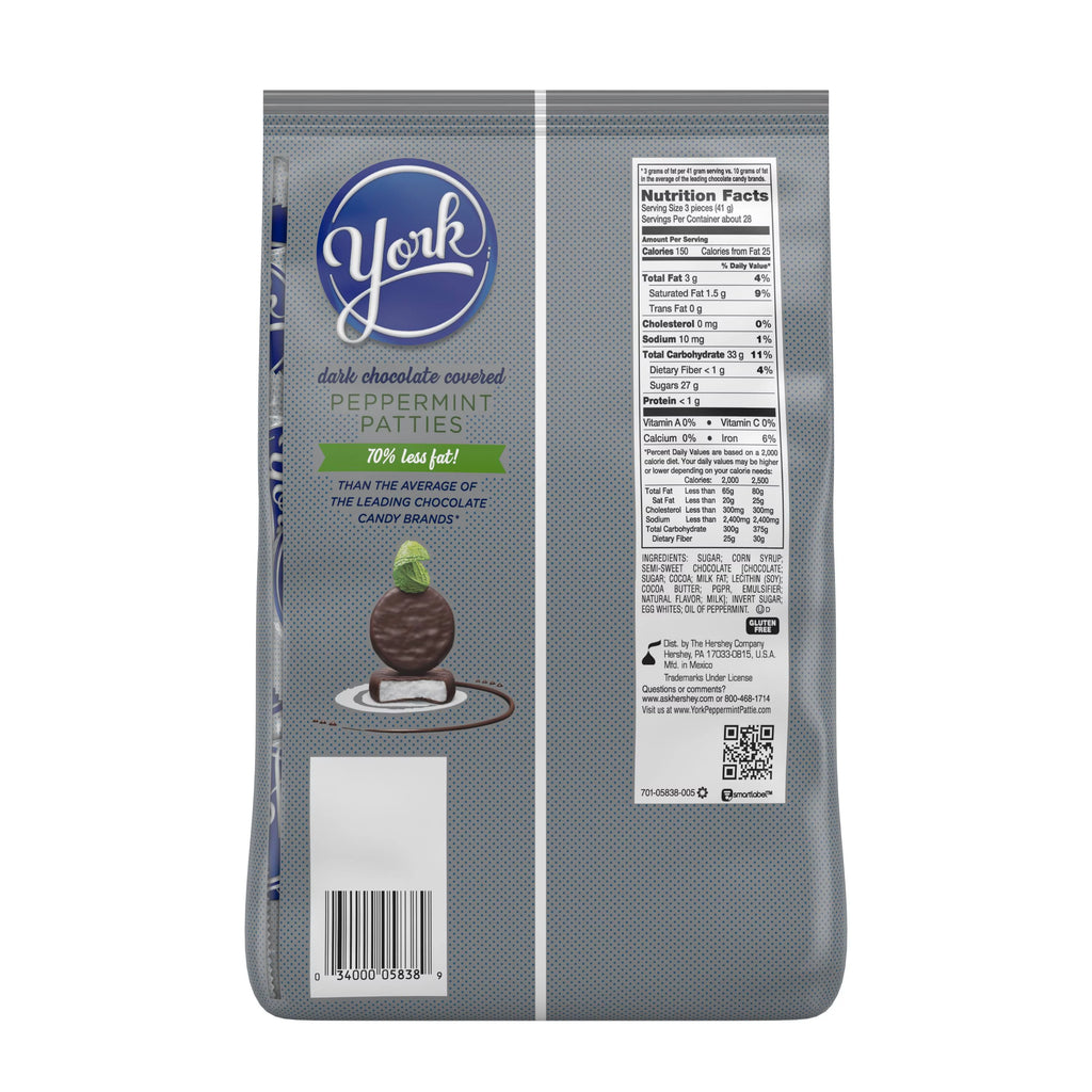 Peppermint Patties Dark Chocolate Candy, 40 Oz K327492