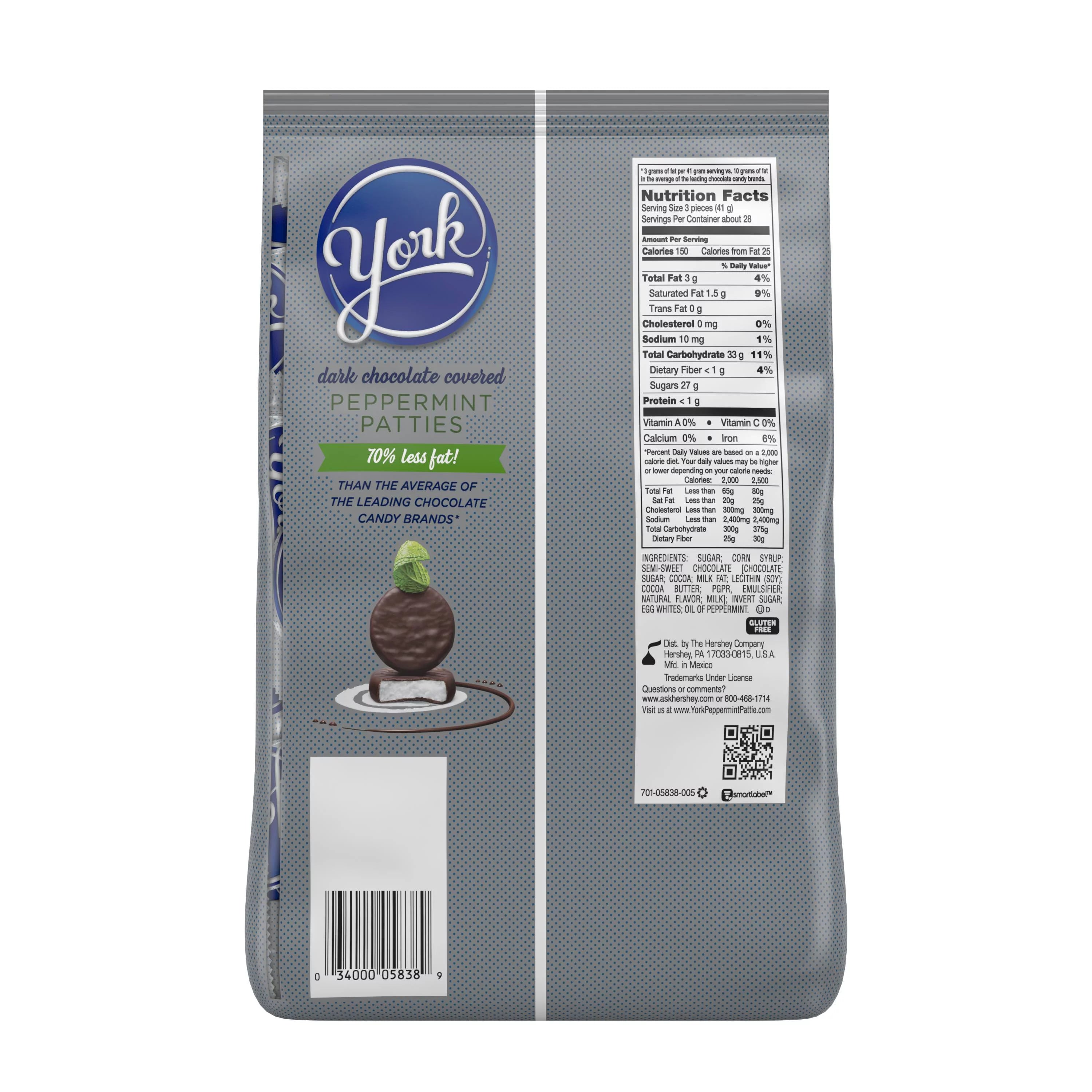 Peppermint Patties Dark Chocolate Candy, 40 Oz K327492