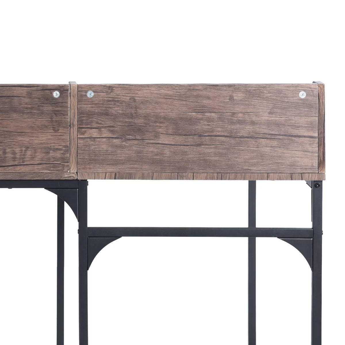 L-Shaped Desk 65" x 43" with Storage, Corner Computer Desk for Work and Study O36656