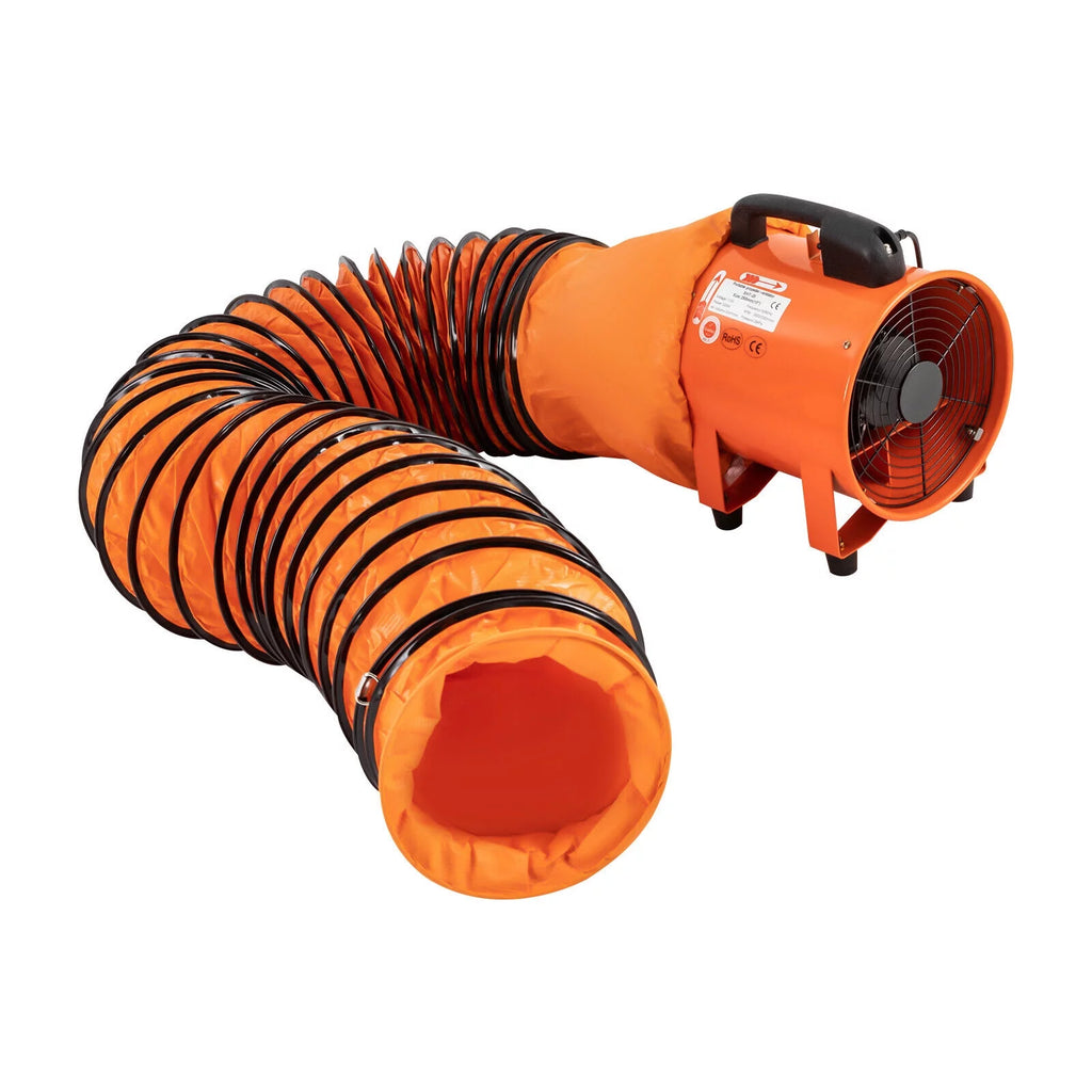 10 Inch Industrial Exhaust Fan Portable Ventilation Blower with 16 ft Duct Hose I233644