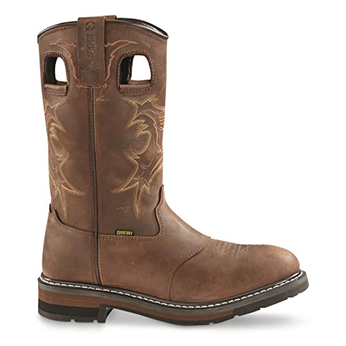 Men's Leather Waterproof Western Work Boots P423